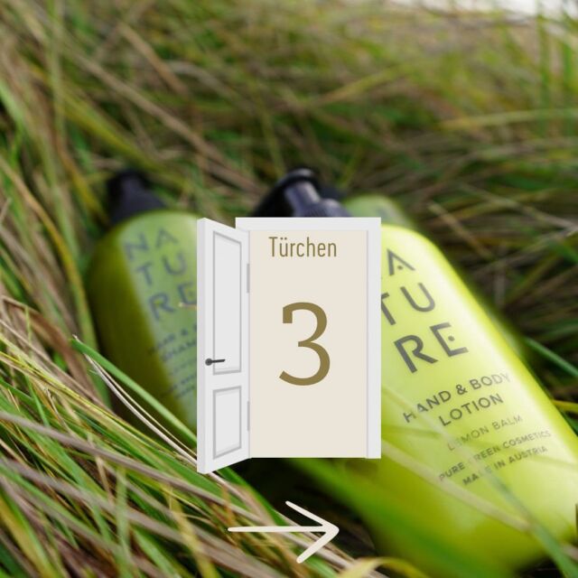 Türchen Nummer 3!🚪🎅🏽

Ihr liebt unsere Nature Kosmetik Produkte? Dann seid ihr hier genau richtig ⤵️🌱

✨Unser heutiger *Gewinn*✨
- 1 x Nature Hair & Body Shampoo
- ⁠1 x Nature Hand & Body Lotion
- ⁠1 x Nature Hand Soap 

Teilnahmebedingungen:
 Folge unserem Instagram-Account @sylterappartementservice 
𓇼 Like dieses Bild ❤️
𓇼 Makiere einen Nature Lover! 

Das Gewinnspiel läuft 24 Stunden.
Der Gewinner wird per Zufallsprinzip ausgewählt und über Instagram Direct Message benachrichtigt.

Viel Spaß mit deinen Nature Produkten! 🧴🫧

Das SAS Team wünscht euch eine schöne Vorweihnachtszeit! 🎅🏽❤️