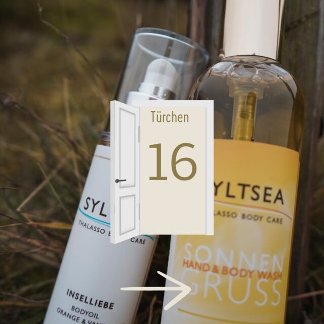 Türchen Nummer 16!✨🎅🏽

Du bist ein Fan von Meereskosmetik? 🐚⤵️

✨Gewinnt 1x Sylt Sea Hand & Body Wash sowie 1x Sylt Sea Body Oil!✨

Sylt auf deiner Haut spüren, dass kannst Du mit den SYLTSEA MEERESKOSMETIK Produkten! 

Diese werden von der Manufaktur mit Wirkstoffen der Insel wie Meersalz, Schlick & Algenextrakten hergestellt - inklusive modernster Kosmetikansprüche.

Im Türchen heute erwartet Euch das Thalasso Körperöl „Inselliebe“ mit feinem Orangen- Vanille Duft und einem herrlich duftenden Hand & Body Wash „Sonnengruss“ mit feiner Lemongrass Note .

Spüre Urlaubsfeeling und erlebe „das Meer“direkt auf der Haut .🌊🧴
 

Teilnahmebedingungen:
 Folge unserem Instagram-Account @sylterappartementservice und @syltsea 
𓇼 Like dieses Bild ❤️
𓇼 Makiere jemanden, der sich darüber freuen würde!

Das Gewinnspiel läuft 24 Stunden.
Der Gewinner wird per Zufallsprinzip ausgewählt und über Instagram Direct Message benachrichtigt.

Viel Spaß beim gewinnen! 🍀

Das SAS Team wünscht euch eine schöne Vorweihnachtszeit! 🎅🏽❤️